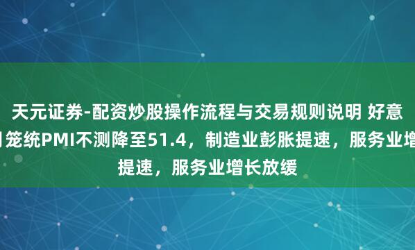 天元证券-配资炒股操作流程与交易规则说明 好意思国3月笼统PMI不测降至51.4，制造业彭胀提速，服务业增长放缓